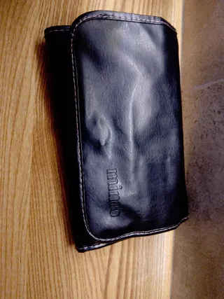 Estuche de brochas de maquillaje en piel