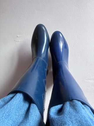 Botas de agua azules