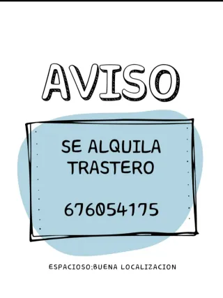 Alquiler de trastero