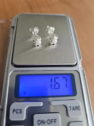 Pendientes Osito Plata TOUS