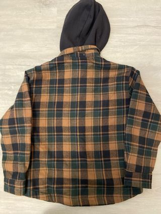 Giacca Zara a quadri con cappuccio