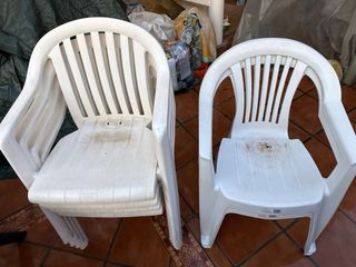 Mesa de jardín y 6 sillas