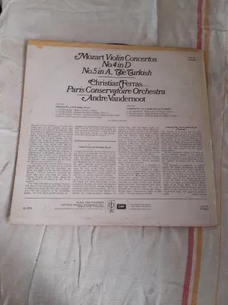 Mozart-Violin Concertos 4 & 5  The Turkish CFP124