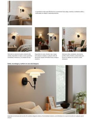 ★ Aplique pared B-LED "Marshall" E27 Vidrio