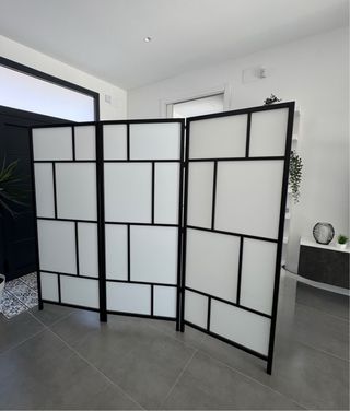 Biombo separador ambientes 3 paneles