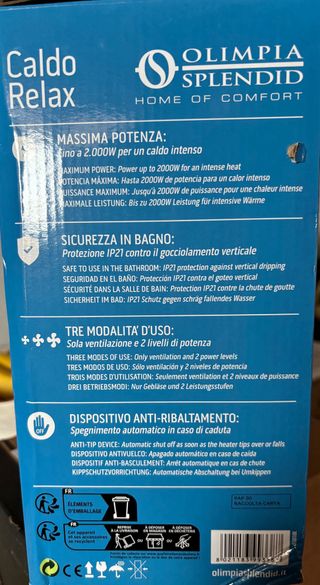 Termoventilatore OlimpiaSplendid Caldo Relax