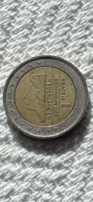 Moneda 2 Euros Beatrix Koningin Der Nederlanden
