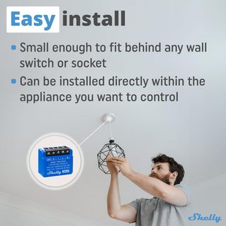 2x Shelly 1 Mini Gen3 Relé Interruptor Inalámbrico