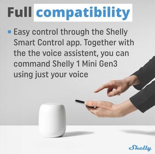 2x Shelly 1 Mini Gen3 Relé Interruptor Inalámbrico