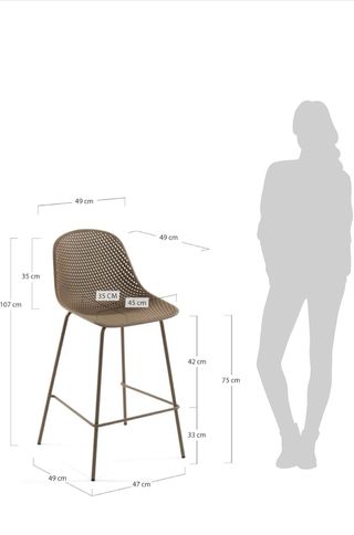 Taburete alto Kave Home Quinby 75 (4 disponibles)