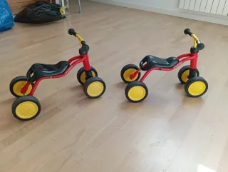 Triciclo Pukylino a 4 Ruote Rosso/Giallo