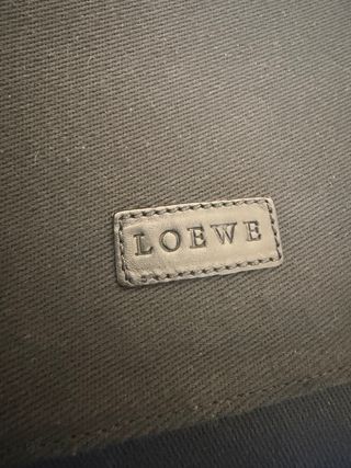 Maleta o Bolso Loewe Beige y Negro