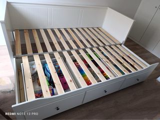 Vendo diván cama HEMNES de IKEA, color blanco, en