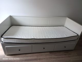 Vendo diván cama HEMNES de IKEA, color blanco, en