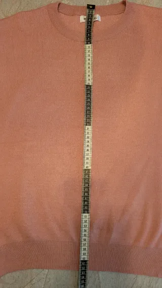 Jersey rosa manga lazo lentejuelas