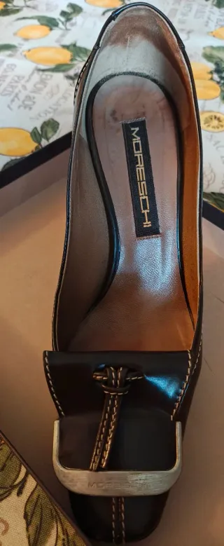 Scarpe Moreschi donna marroni tacco