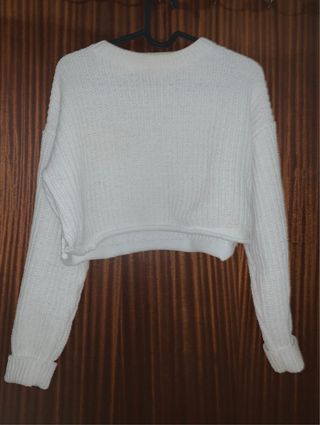Camisola branca malha tamanho único