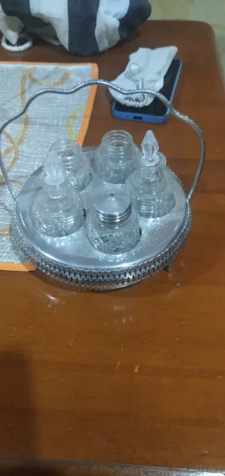 Set salero y azucarero con bandeja