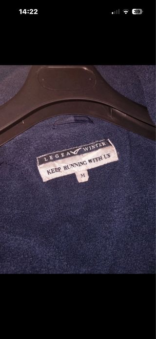 Giubbino uomo blu e grigio