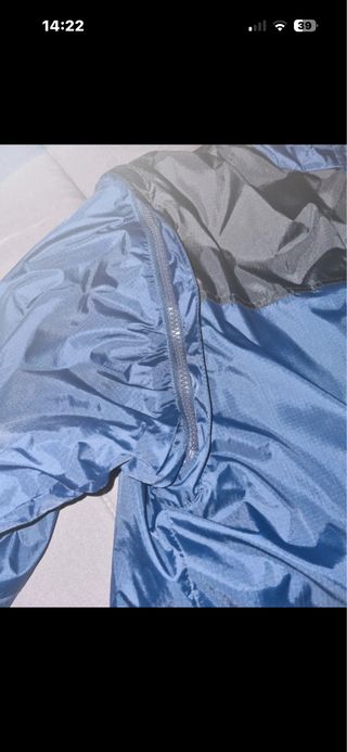 Giubbino uomo blu e grigio