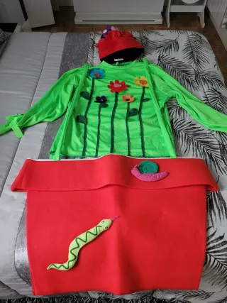Disfraz maceta flores y animales