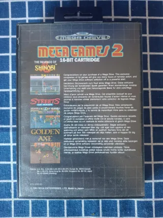 MEGADRIVE MEGAGAMES 2 ORIGINAL COMPLETO