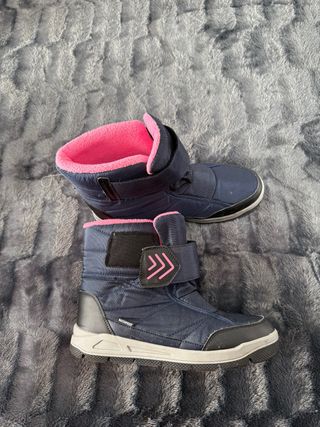 Botas niña nieve azul y rosa