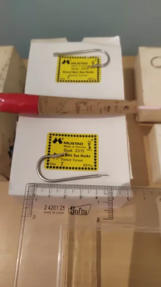 Anzuelos Mustad Round Bend Sea Hook Ref-2315