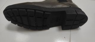 Botines de piel verde oliva