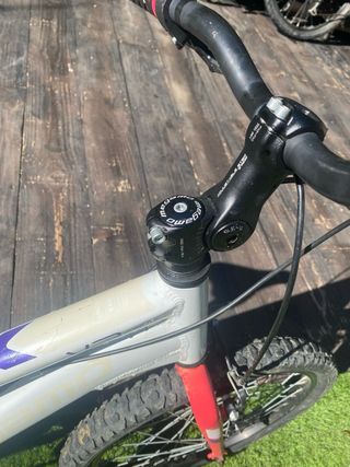 Bicicleta Megamo 20 Blanca Horquilla Rosa