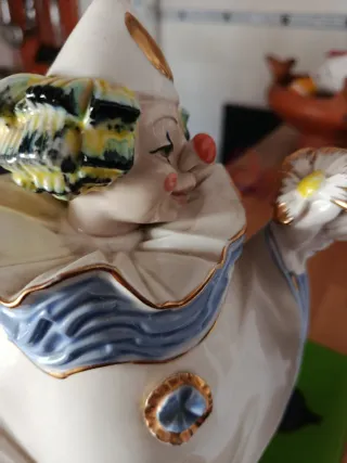 Figura payaso porcelana vintage
