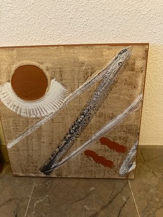 Set di 2 quadri astratti moderni