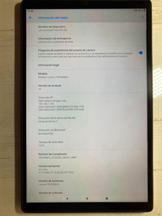 Tablet Lenovo M10 HD + Altavoz Alexa