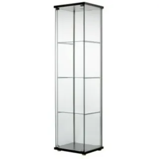 Vitrina Ikea Detolf Negra con Luz