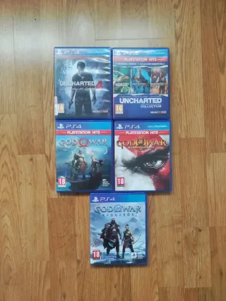 Lote 5 Juegos PS4: Uncharted y God of War