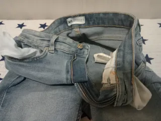 Pantalón Vaquero Zara Azul