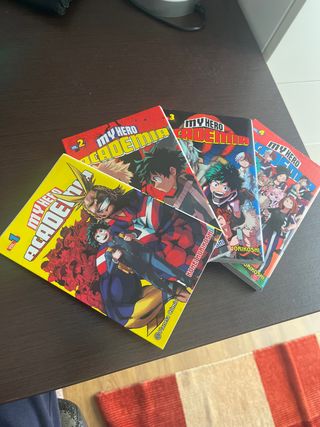 My hero academy tomos 1,2,3 y 4