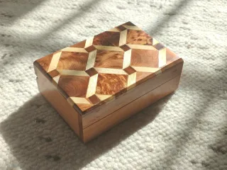 Joyero Madera Taraceada 12x8