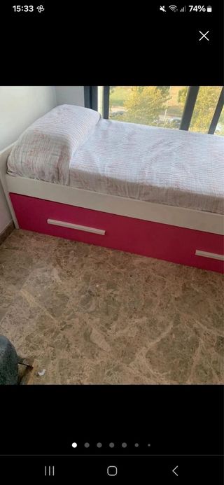 Muebles habitación infantil rosa