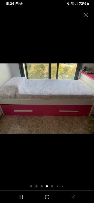 Muebles habitación infantil rosa