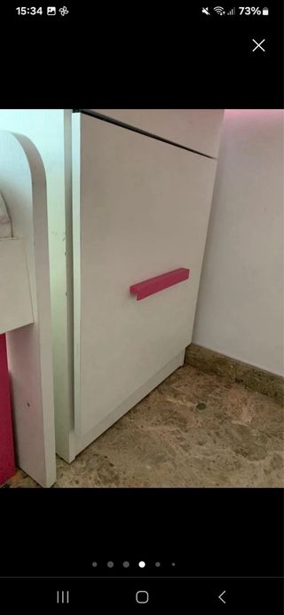 Muebles habitación infantil rosa