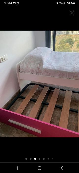 Muebles habitación infantil rosa