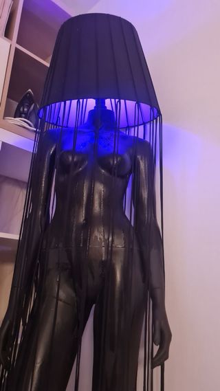 Lámpara de pie artesanal única