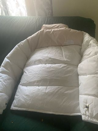 The North Face Plumas Beige y Blanco