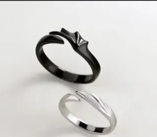 Anillos Ajustables Alas Ángel y Diablo