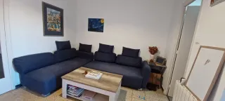 Conjunto sofás 3-4 plazas azul