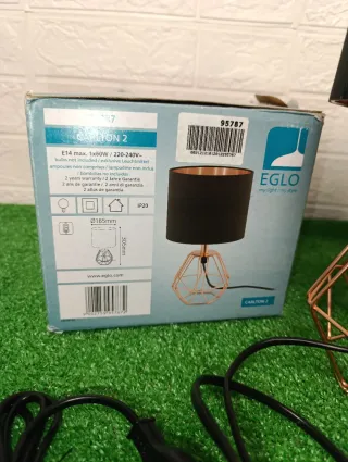 Lámpara de mesa EGLO Carlton 2