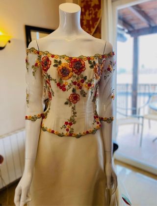 Vestido Novia Lorenzo Caprile Bordado