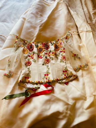 Vestido Novia Lorenzo Caprile Bordado