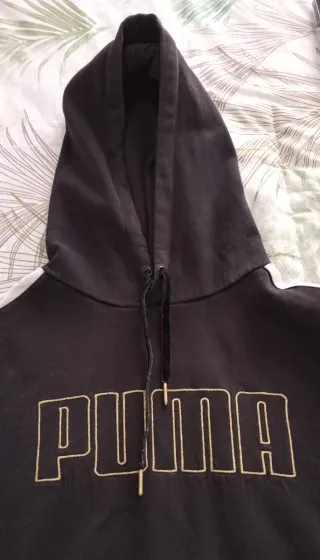 Sudadera Puma Talla M Negra y Blanca